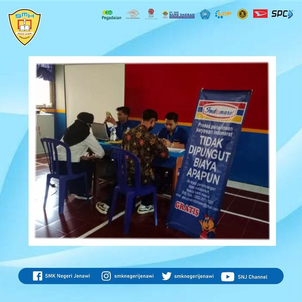 Mantap BKK SMKN Jenawi Gandeng PT. Indomarco Prismatama dan Indomaret Rekrut Karyawan